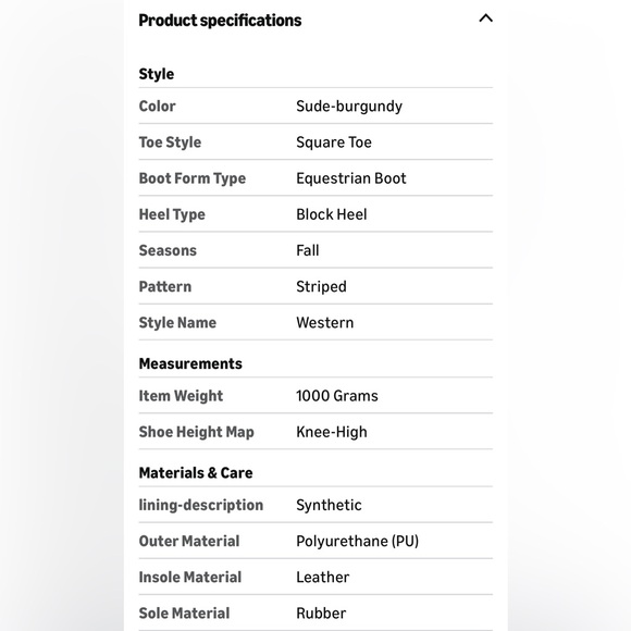 Tall Faux Suede Burgundy Boots. NWT in Box - Picture 15 of 15